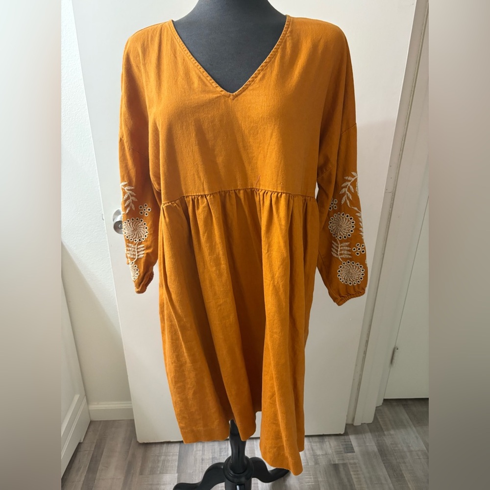Madewell Dress, cotton, and linen size medium